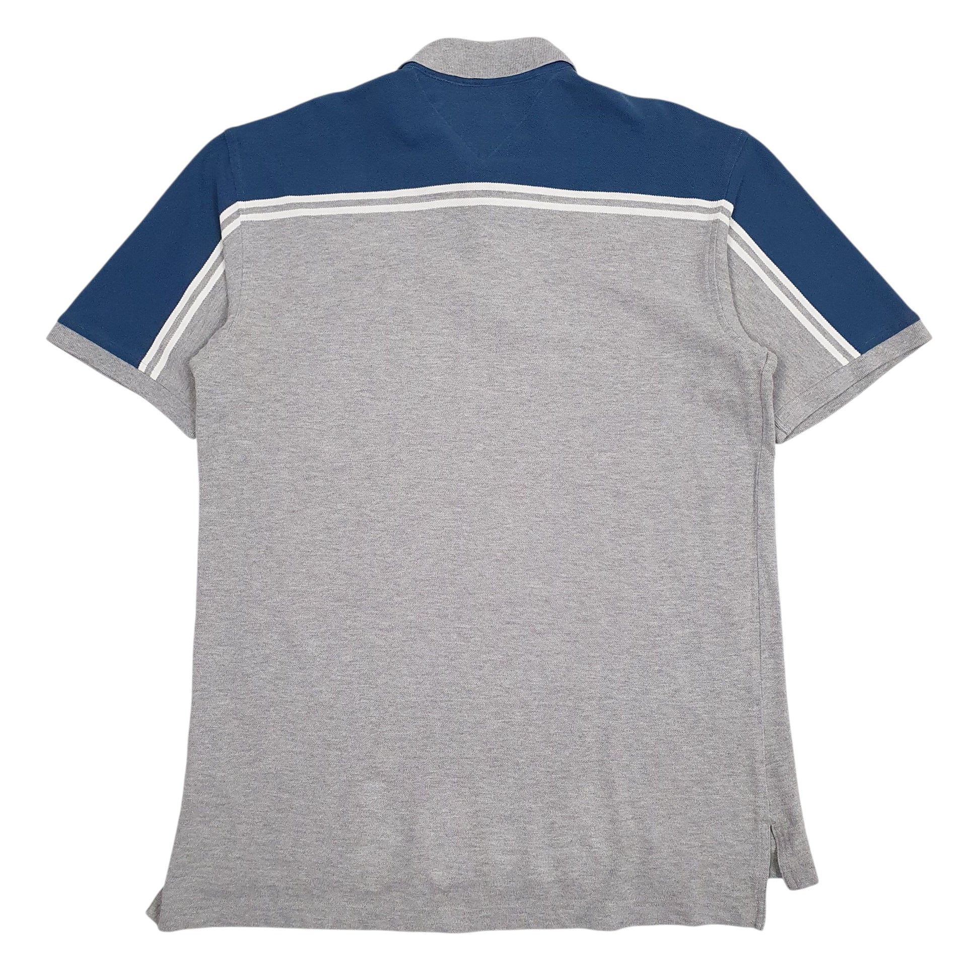 Mens Grey Tommy Hilfiger  Hoodie Polo Shirt
