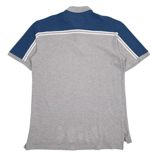 Mens Grey Tommy Hilfiger  Hoodie Polo Shirt
