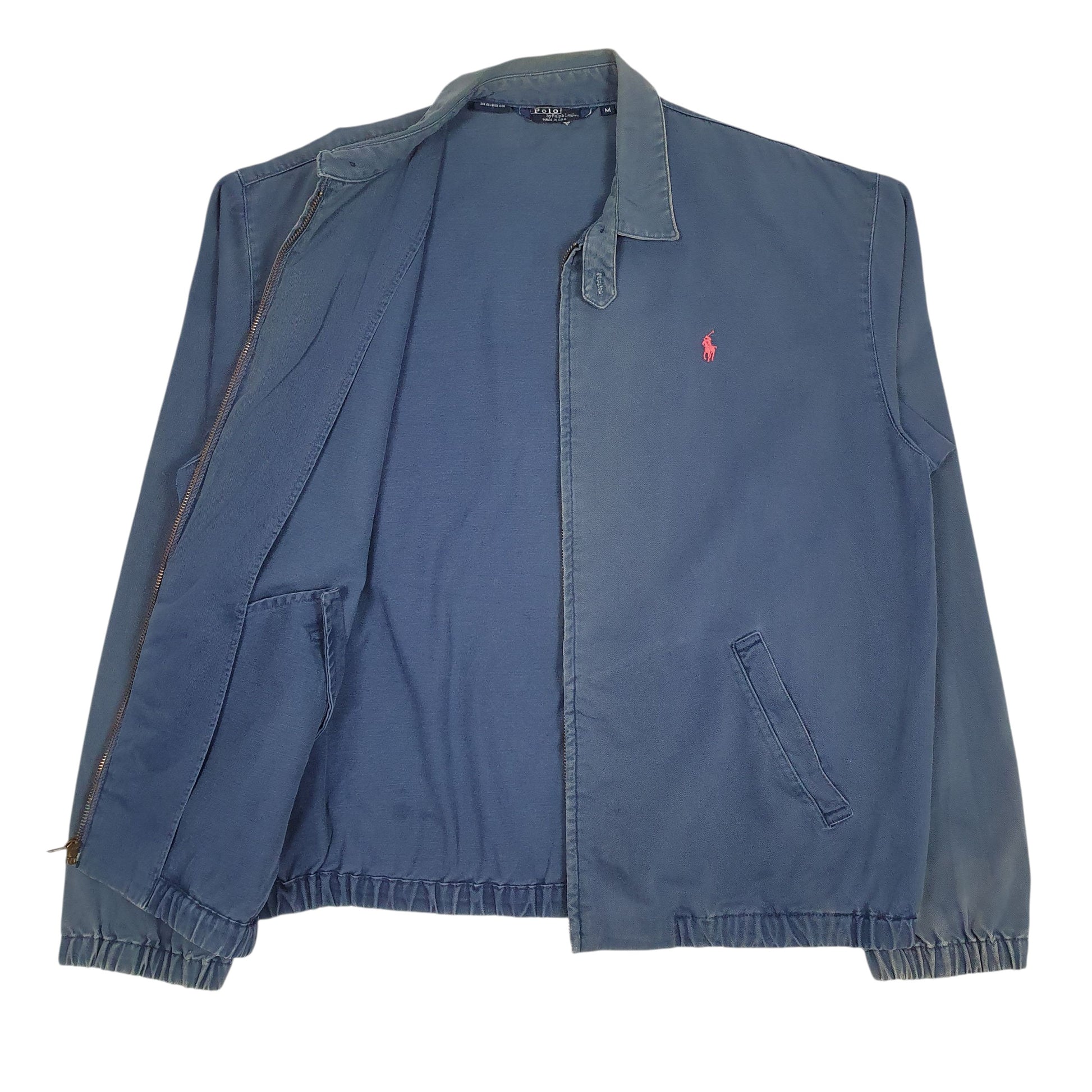 Mens Blue Polo Ralph Lauren Vintage 80s Made In USA  Coat