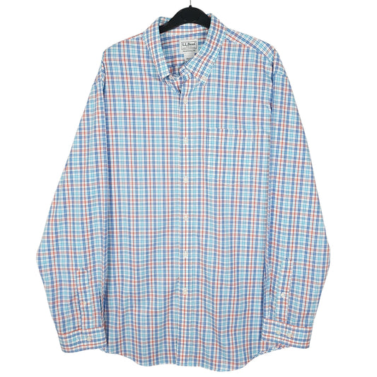 Mens Blue L.L.Bean  Long Sleeve Shirt