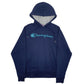 Mens Navy Champion Spellout Hoodie Jumper