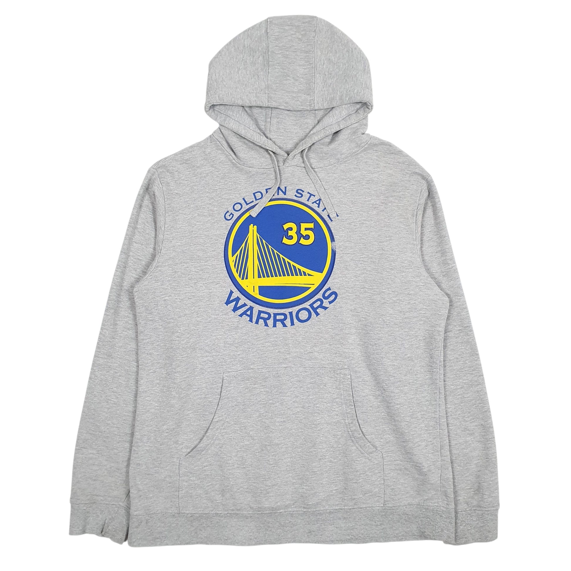 Mens Grey Fanatics NBA Durant Golden State Warriors Hoodie Jumper