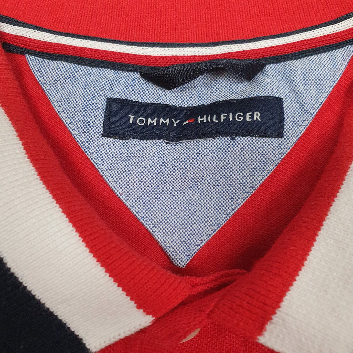 Mens Red Tommy Hilfiger   Polo Shirt