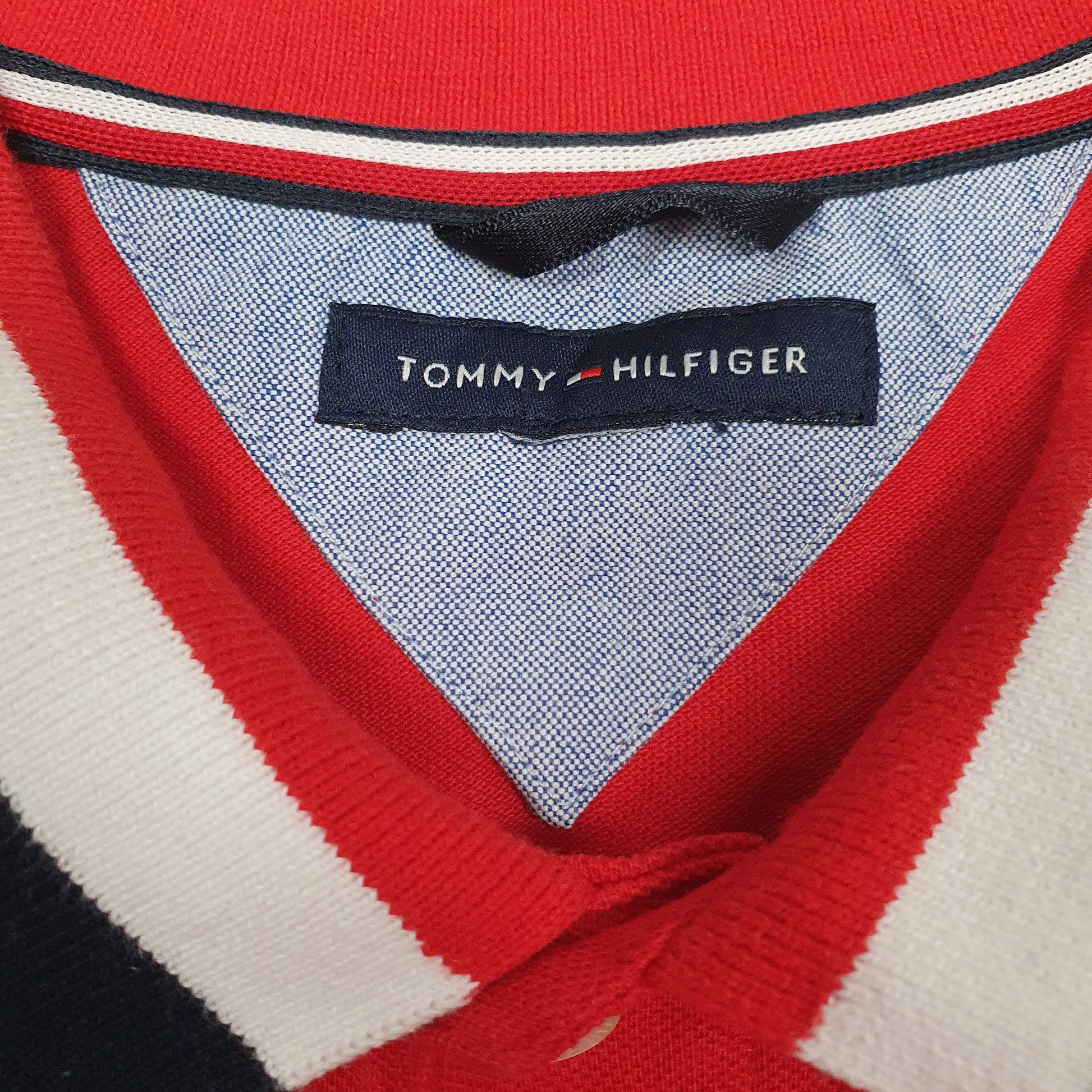 Mens Red Tommy Hilfiger   Polo Shirt