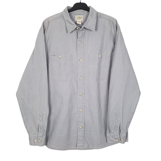 Mens Grey L.L.Bean  Long Sleeve Shirt