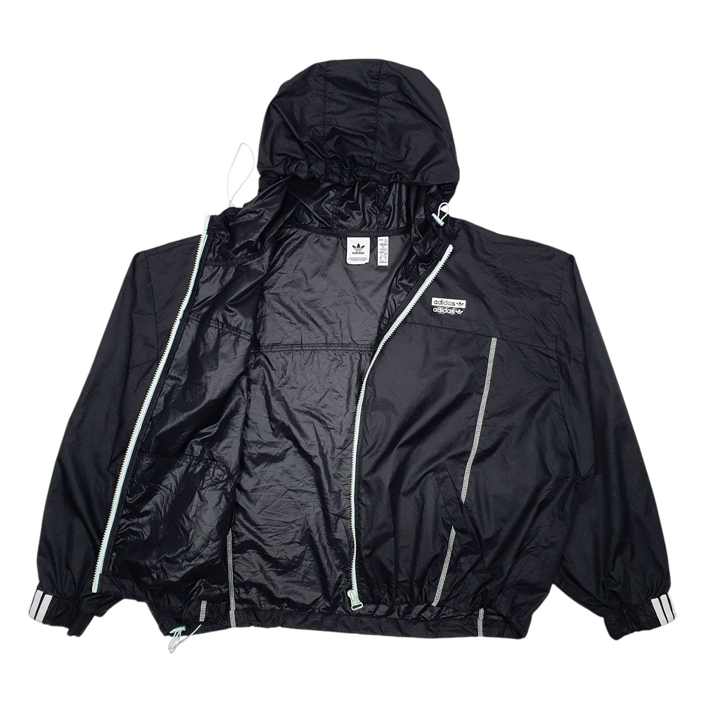 Womens Black Adidas  Quarter Zip Coat