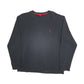 Mens Black Polo Ralph Lauren Lightweight Thermal Crewneck Jumper
