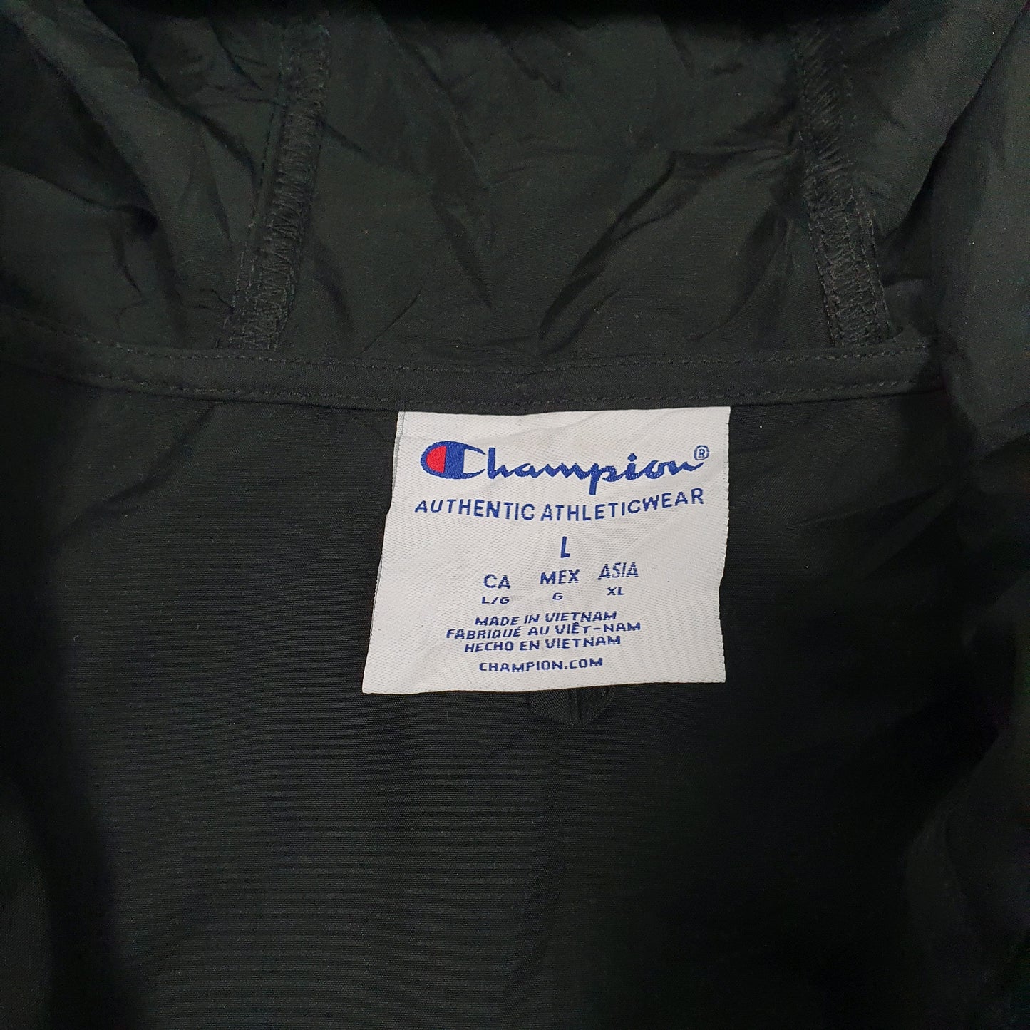 Mens Black Champion   Coat