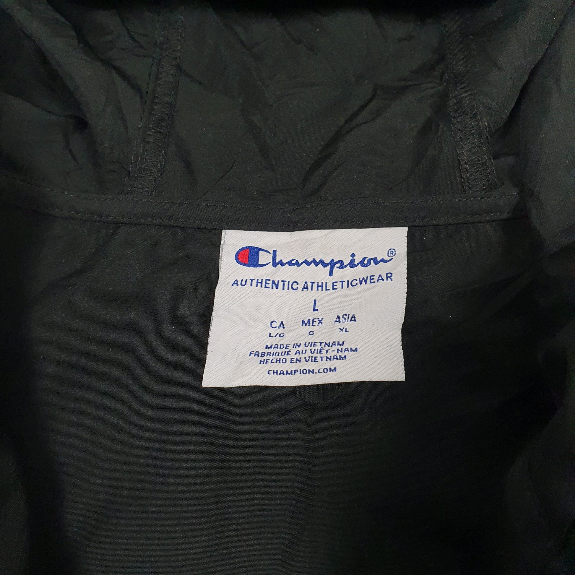 Mens Black Champion   Coat