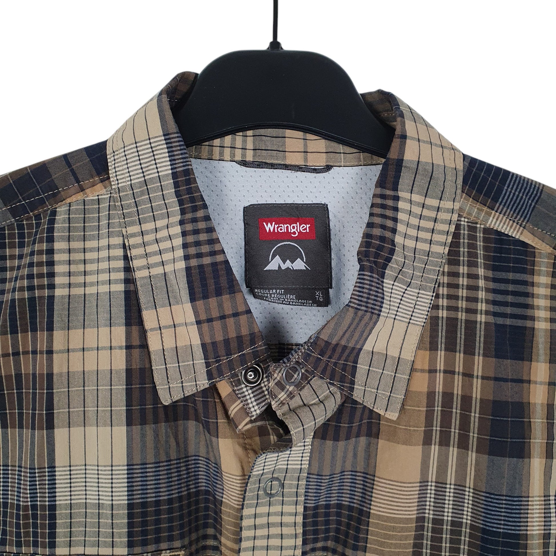 Mens Brown Wrangler   Shirt