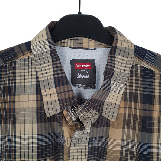 Mens Brown Wrangler   Shirt