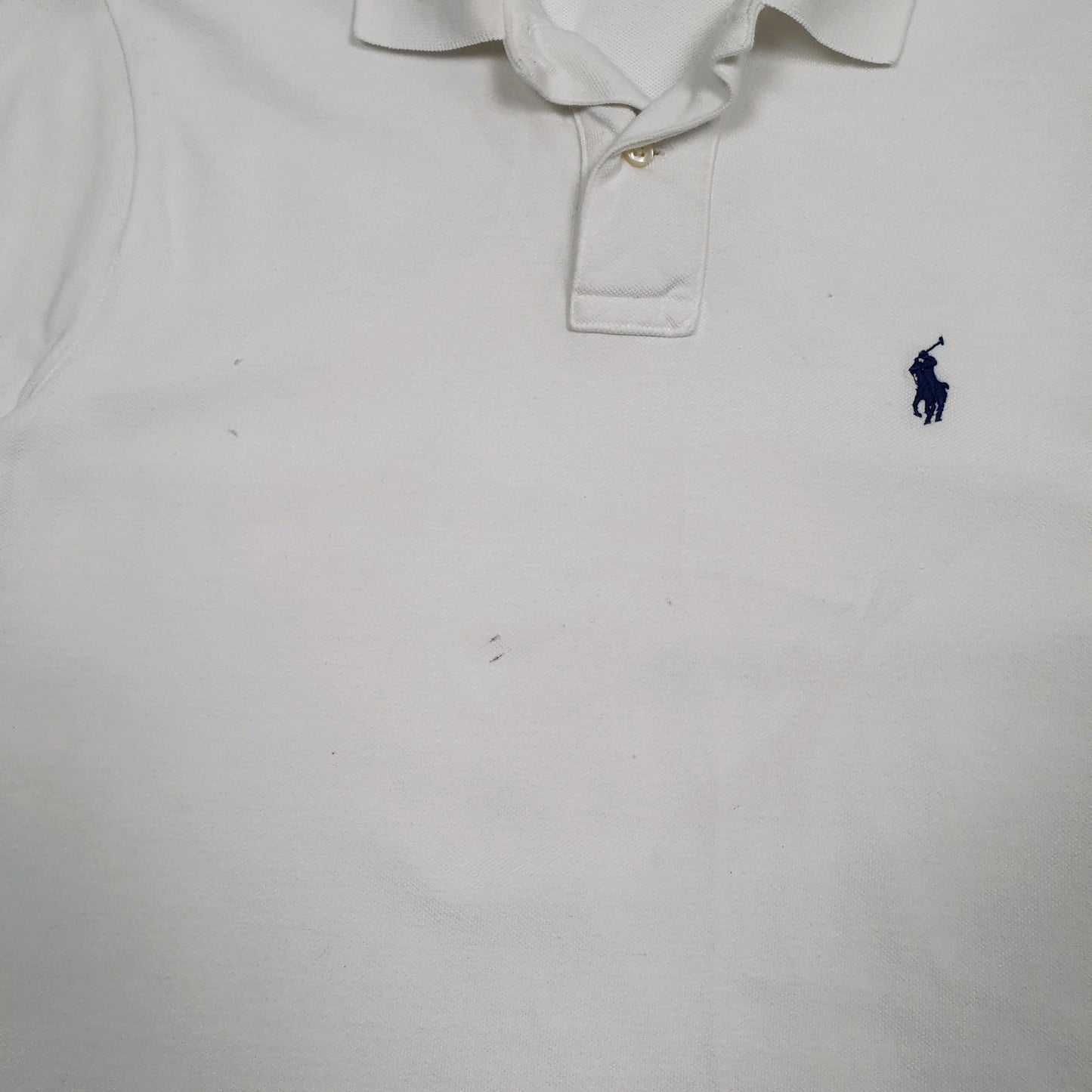 Mens White Polo Ralph Lauren   Polo Shirt