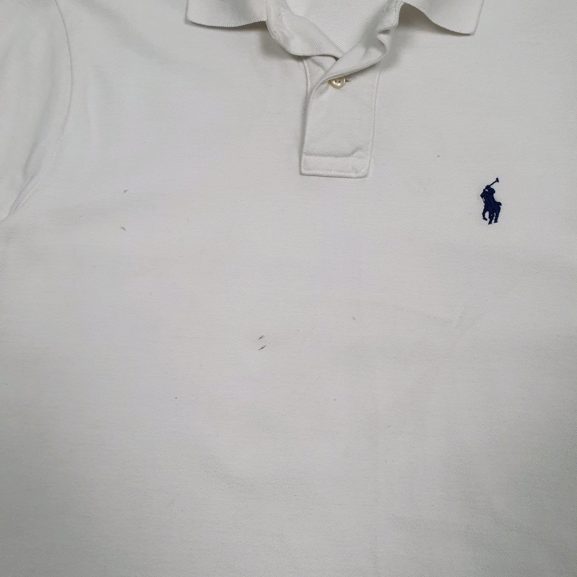 Mens White Polo Ralph Lauren   Polo Shirt