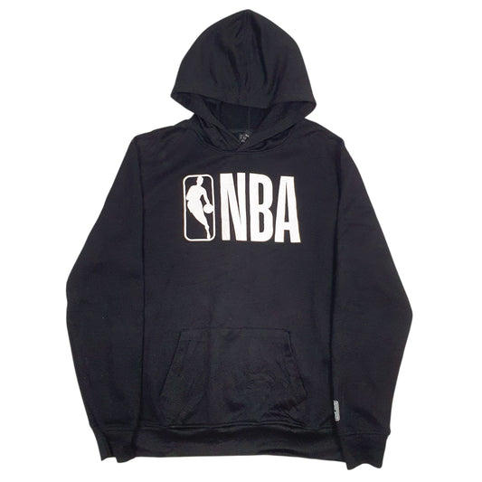 Mens Black NBA Spellout Hoodie Jumper