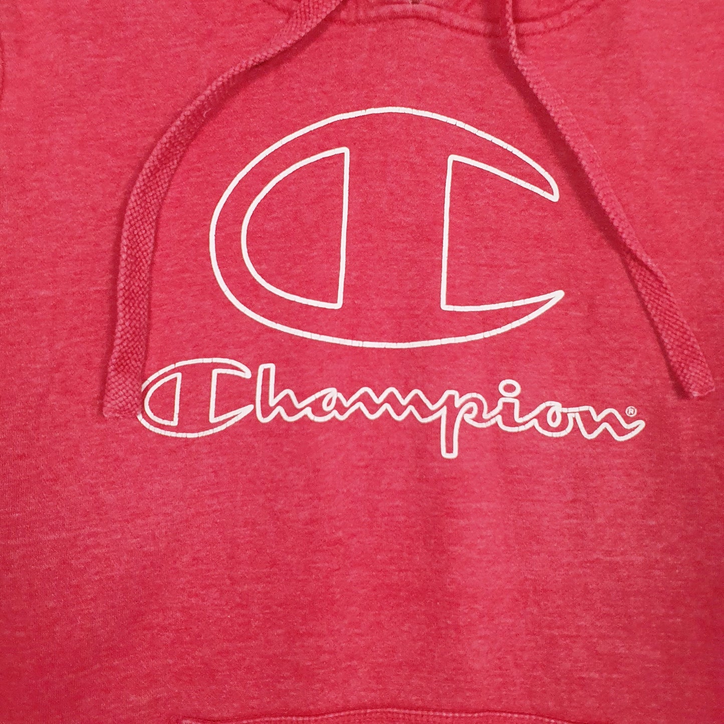 Mens Red Champion  Hoodie Jumper