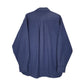 Mens Blue L.L.Bean Thick Chamois Flannel  Shirt