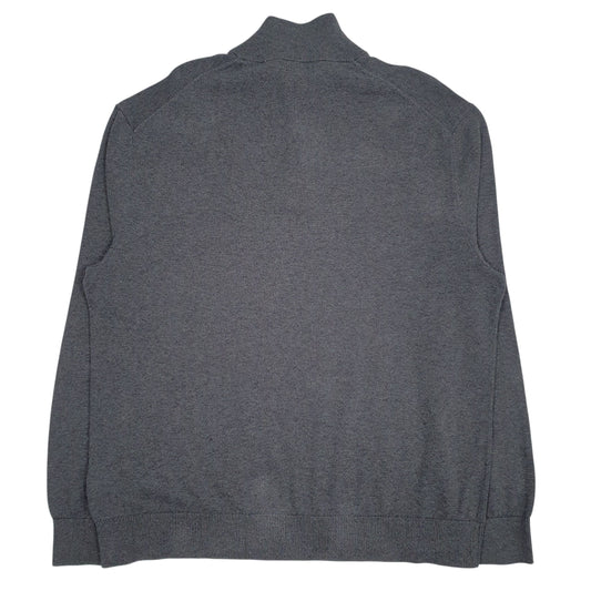 Mens Grey Nautica  Quarter Zip Jumper
