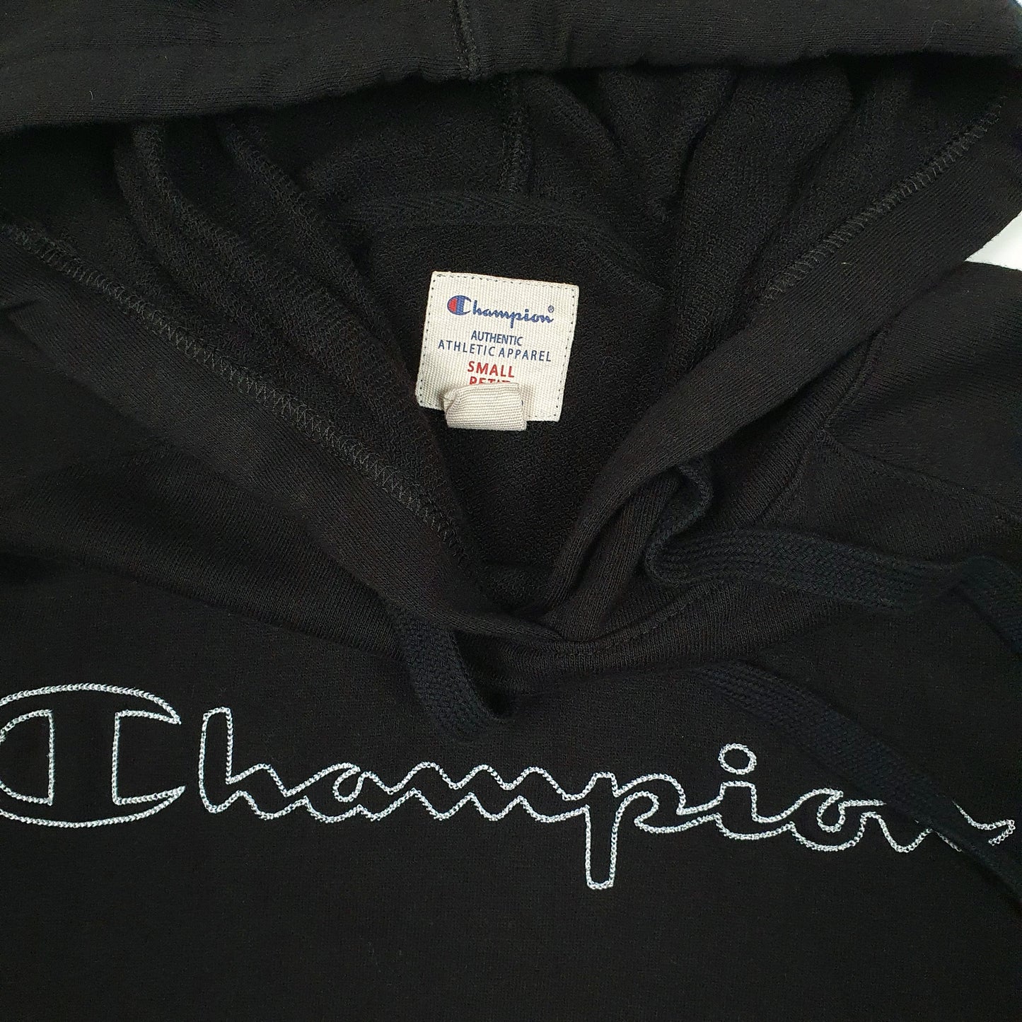 Womens Black Champion Lightweight Hoodie Jumper