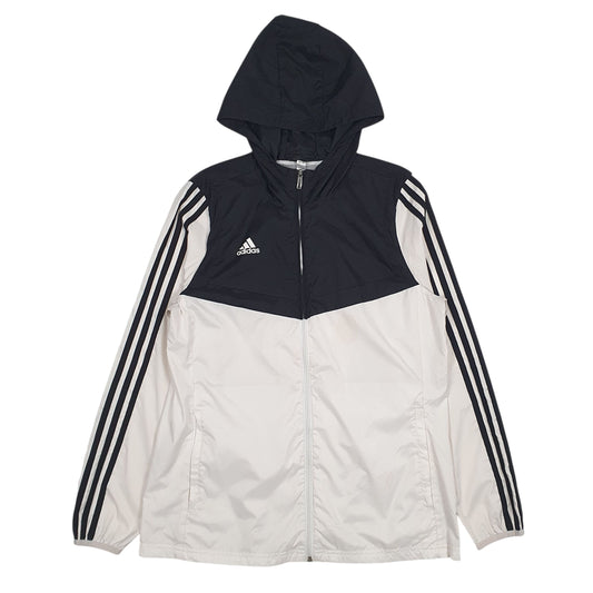 Womens White Adidas  Full Zip Coat