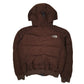 Womens Brown The North Face Hooded Cropped  Coat