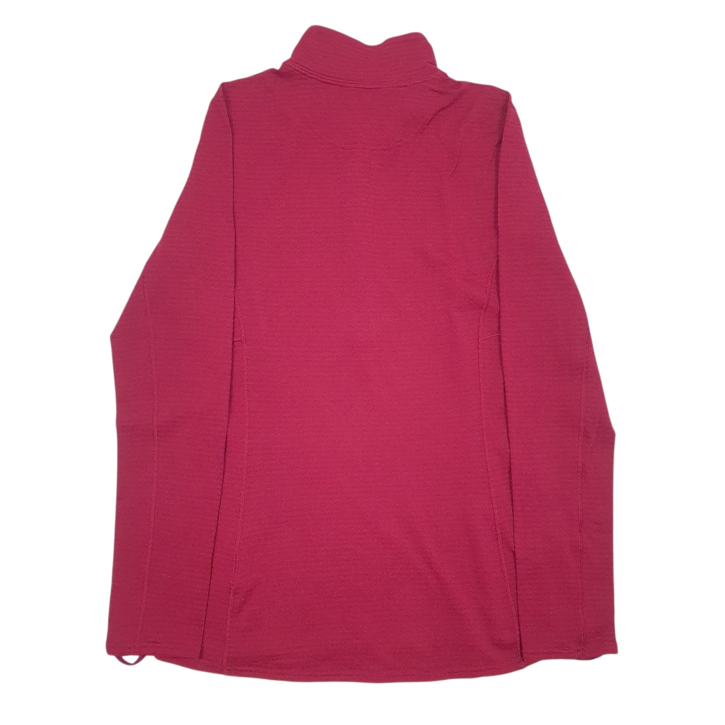 Womens Burgundy Patagonia Capilene Polar Tec Quarter Zip Jumper