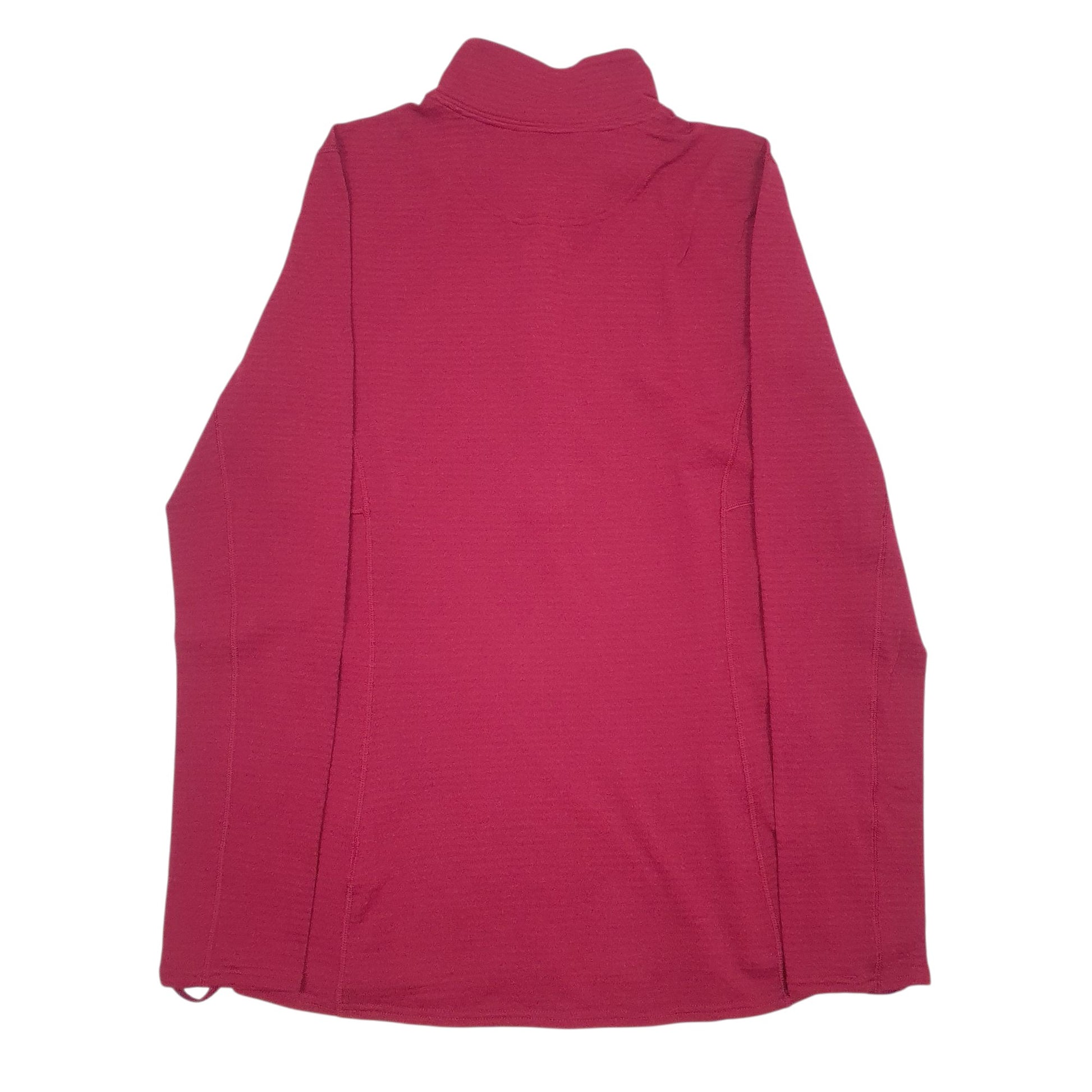 Womens Burgundy Patagonia Capilene Polar Tec Quarter Zip Jumper