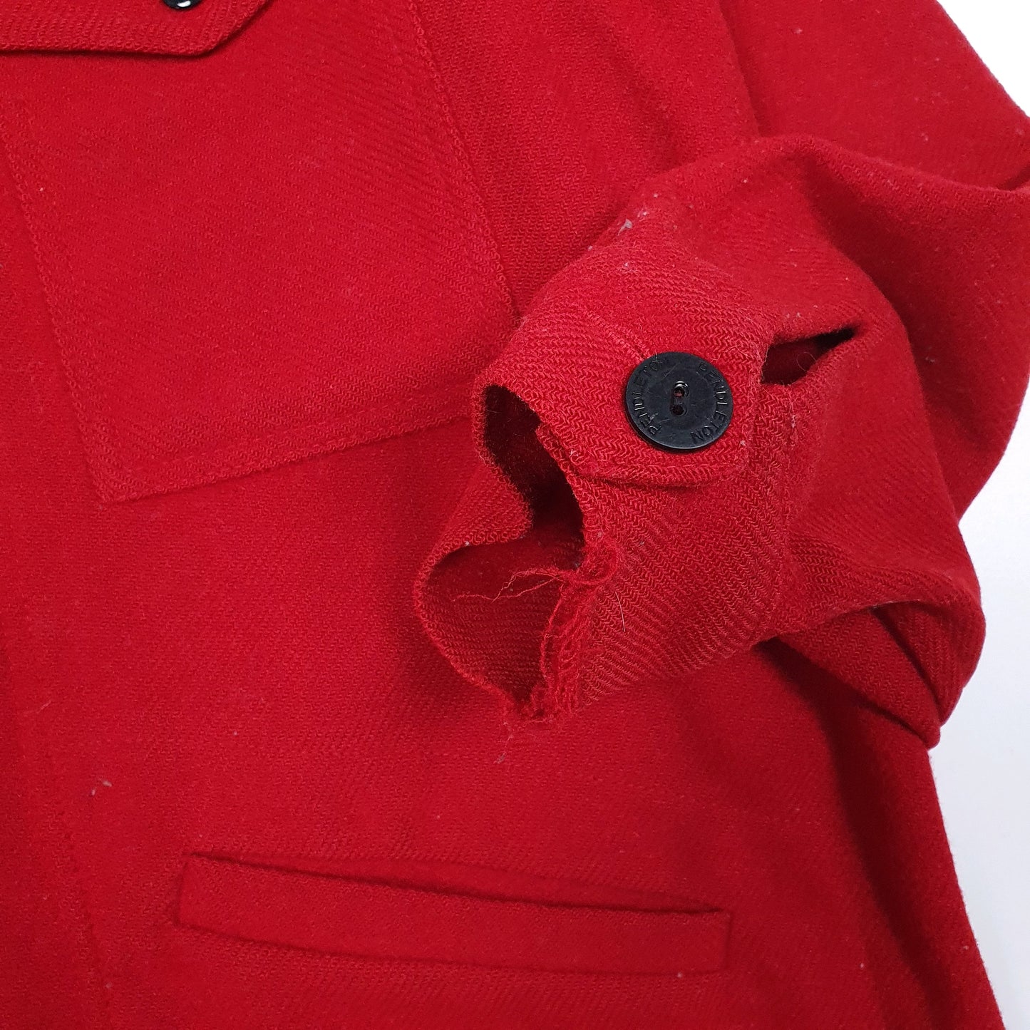 Mens Red Pendleton Cruiser CPO  Coat