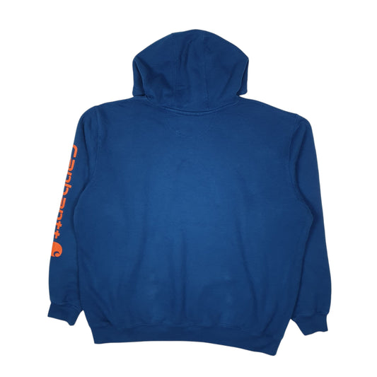 Mens Blue Carhartt  Hoodie Jumper