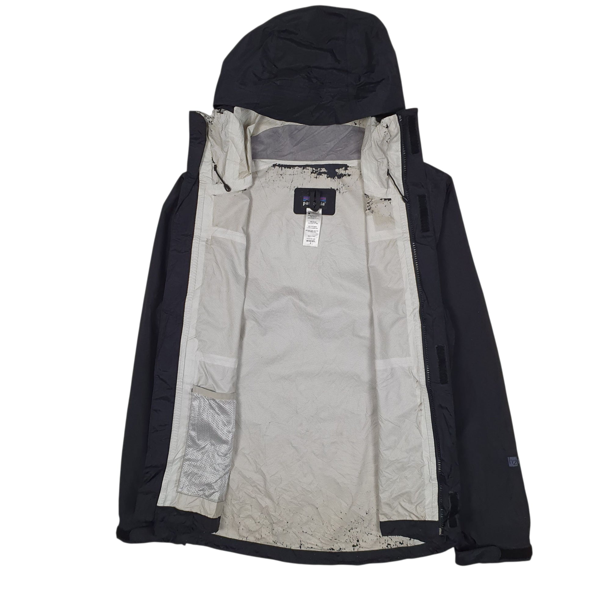 Womens Black Patagonia Torrentshell Crewneck Coat