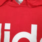 Mens Red Adidas  Hoodie Jumper