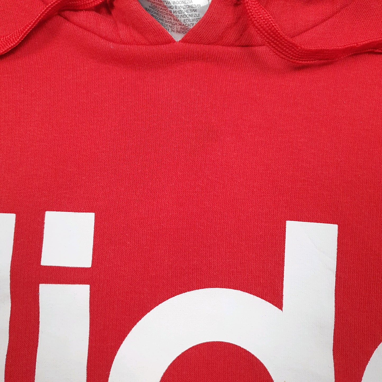 Mens Red Adidas  Hoodie Jumper