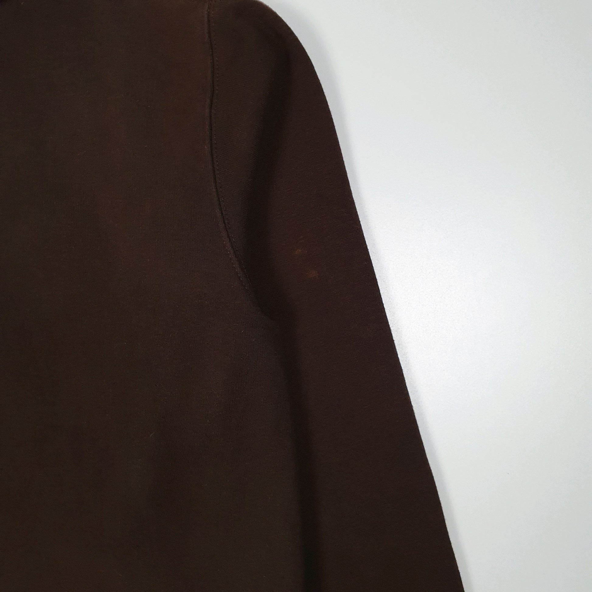 Mens Brown Carhartt Hoodie Vintage 2000s Full Zip Jumper