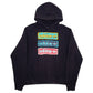 Mens Black Adidas Spellout Hoodie Jumper