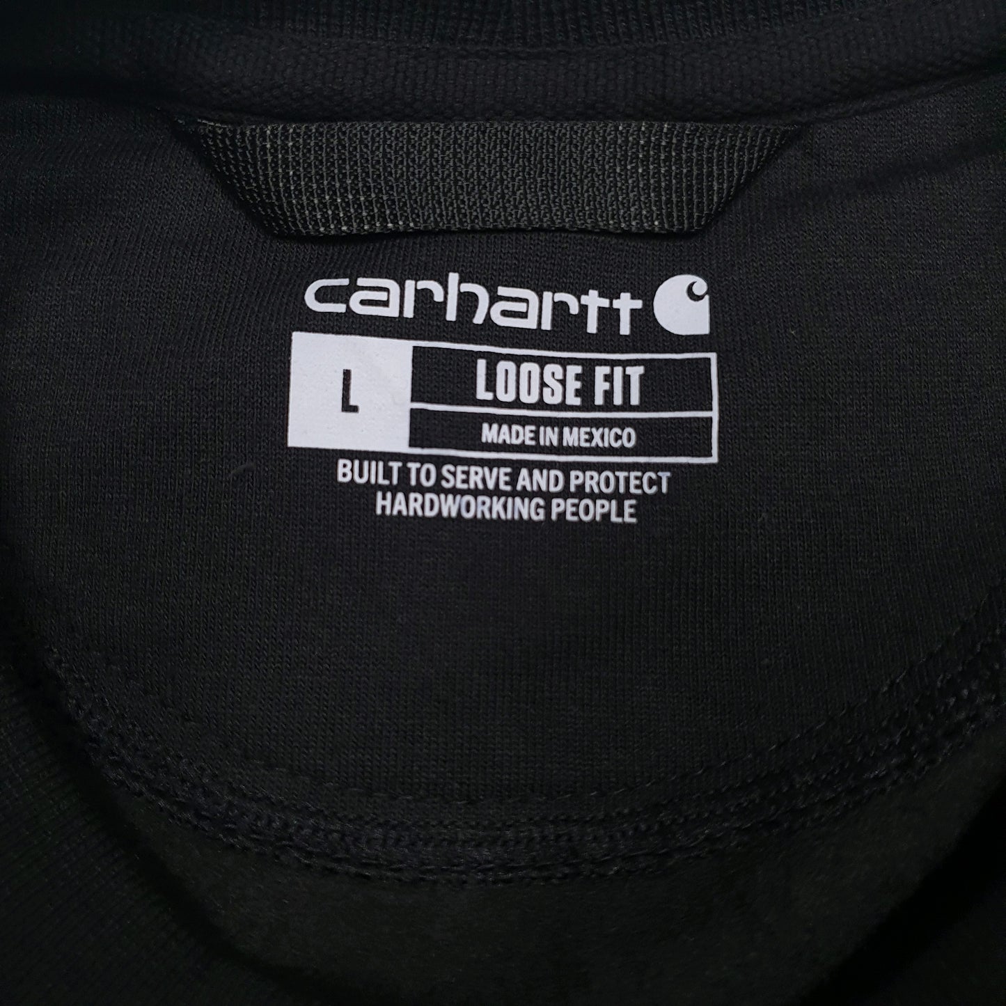 Mens Black Carhartt  Crewneck Jumper