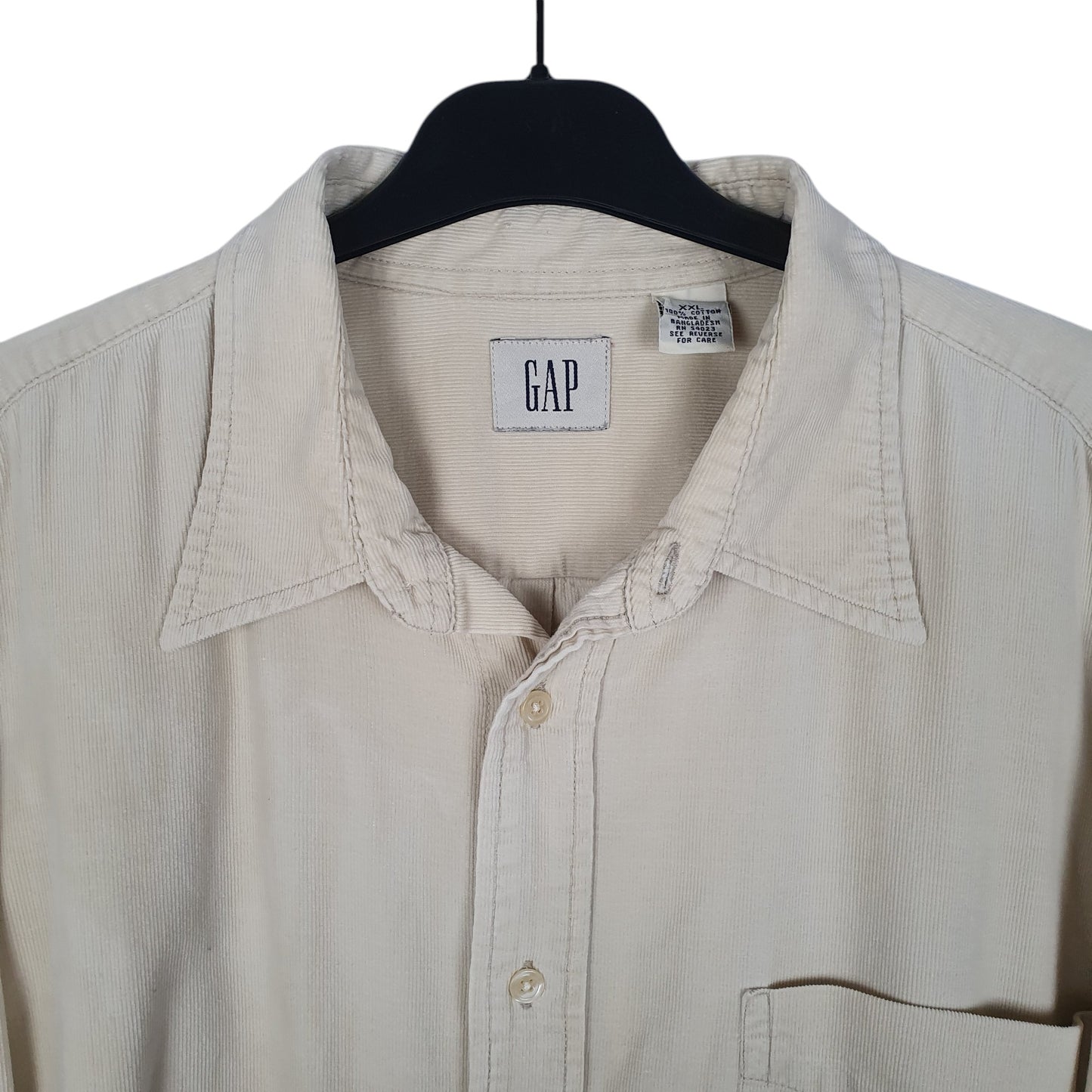 Mens Cream GAP Corduroy  Shirt