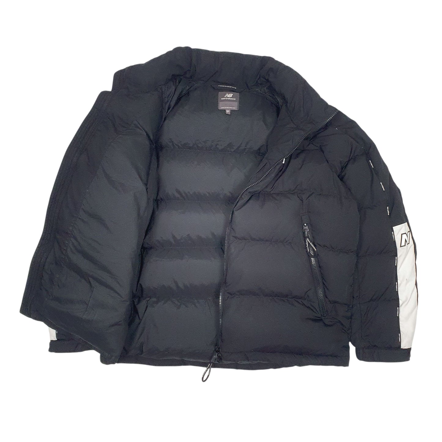Mens Black New Balance  V Neck Coat