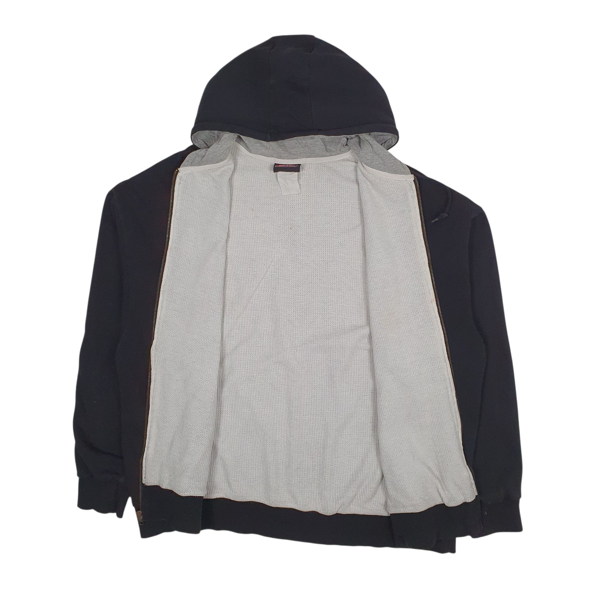 Mens Black Dickies Hoodie Full Zip Jumper