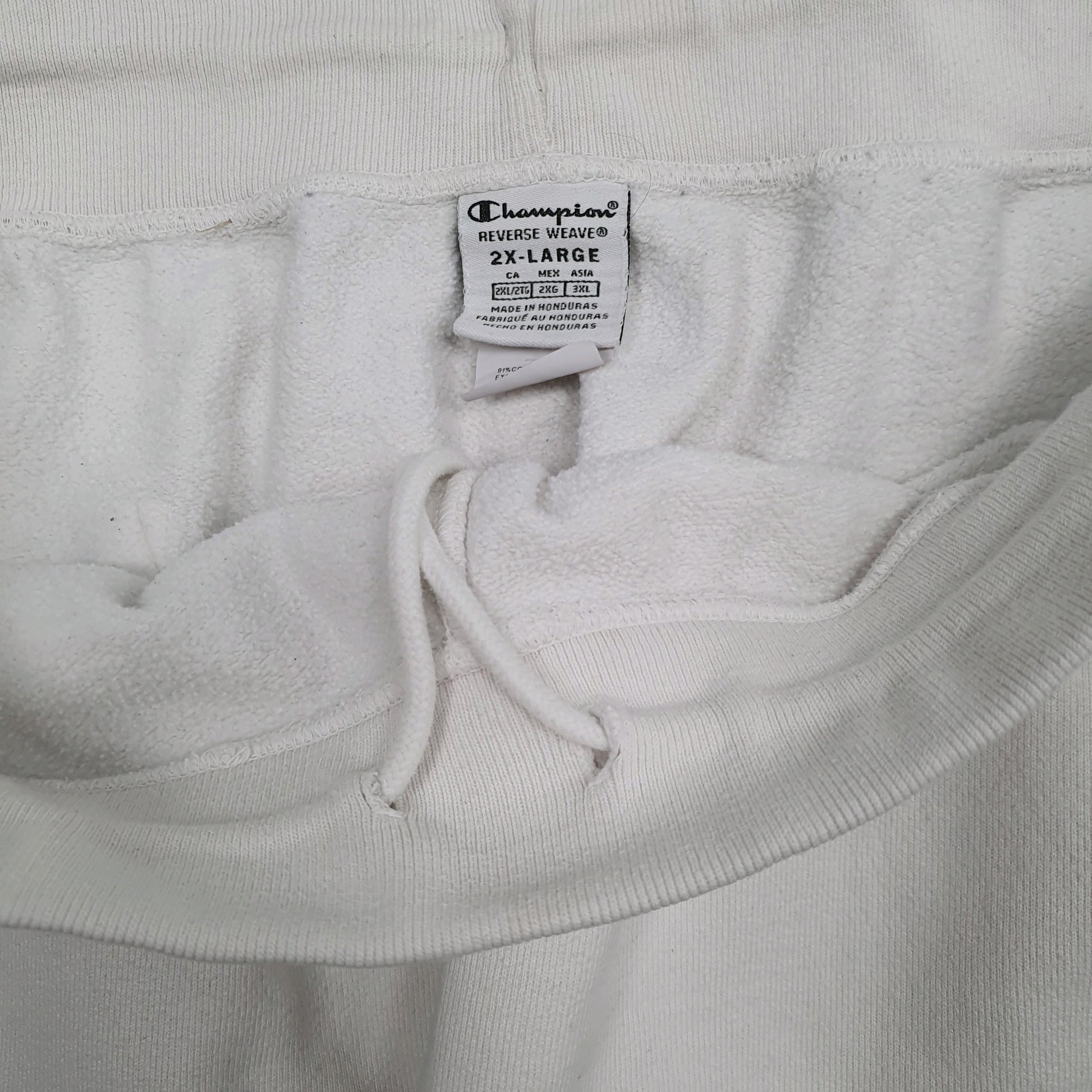 Mens White Champion Reverse Weave  Trousers
