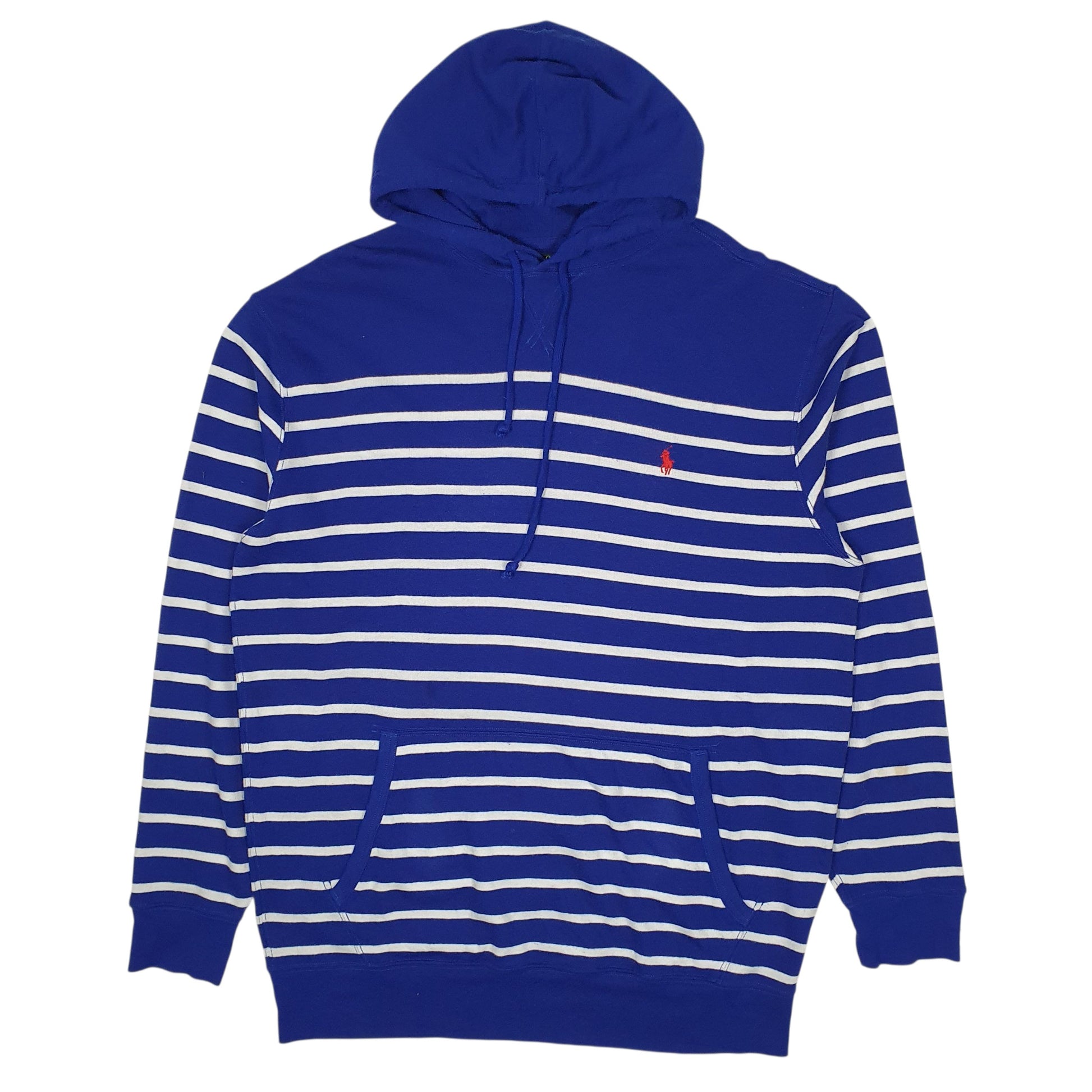 Mens Blue Polo Ralph Lauren Lightweight Tall Hoodie Jumper