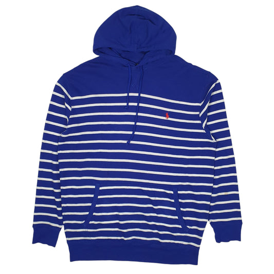 Mens Blue Polo Ralph Lauren Lightweight Tall Hoodie Jumper