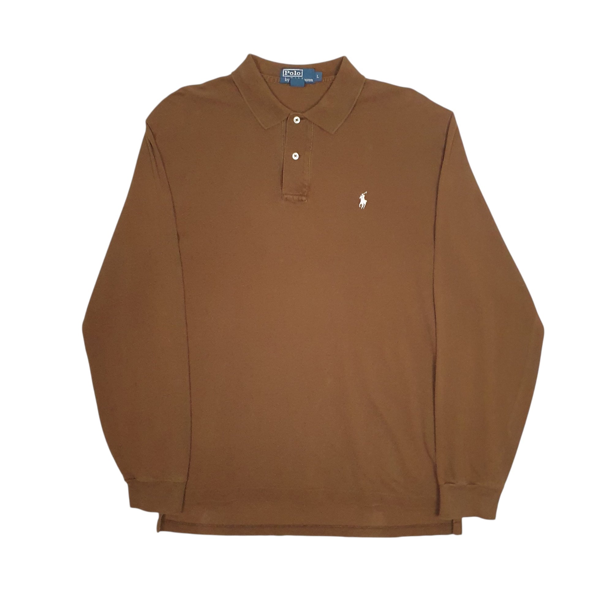 Mens Brown Polo Ralph Lauren  Long Sleeve Polo Shirt