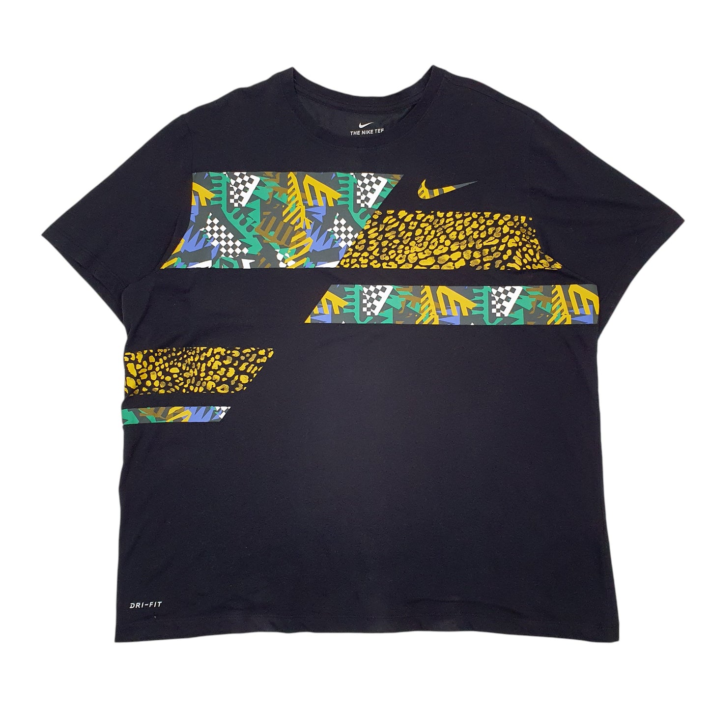 Mens Black Nike Dri-Fit Short Sleeve T Shirt