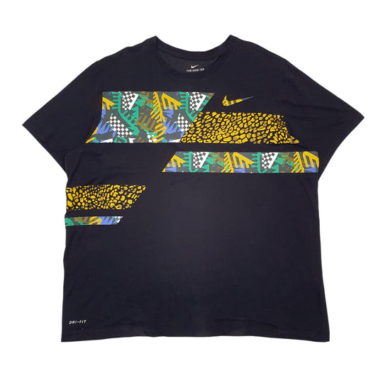 Mens Black Nike Dri-Fit Short Sleeve T Shirt