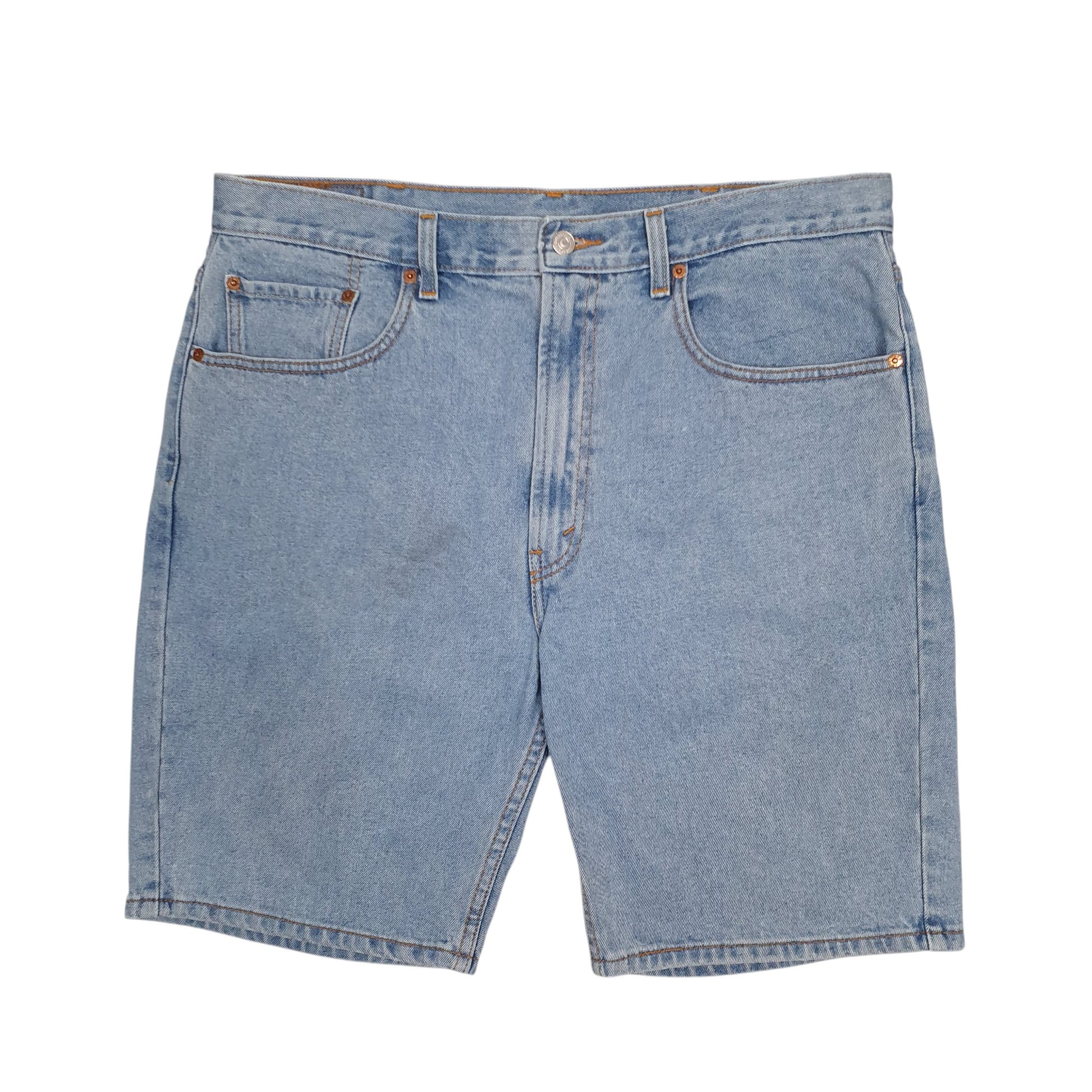 Mens Blue Levis 505 Denim Shorts