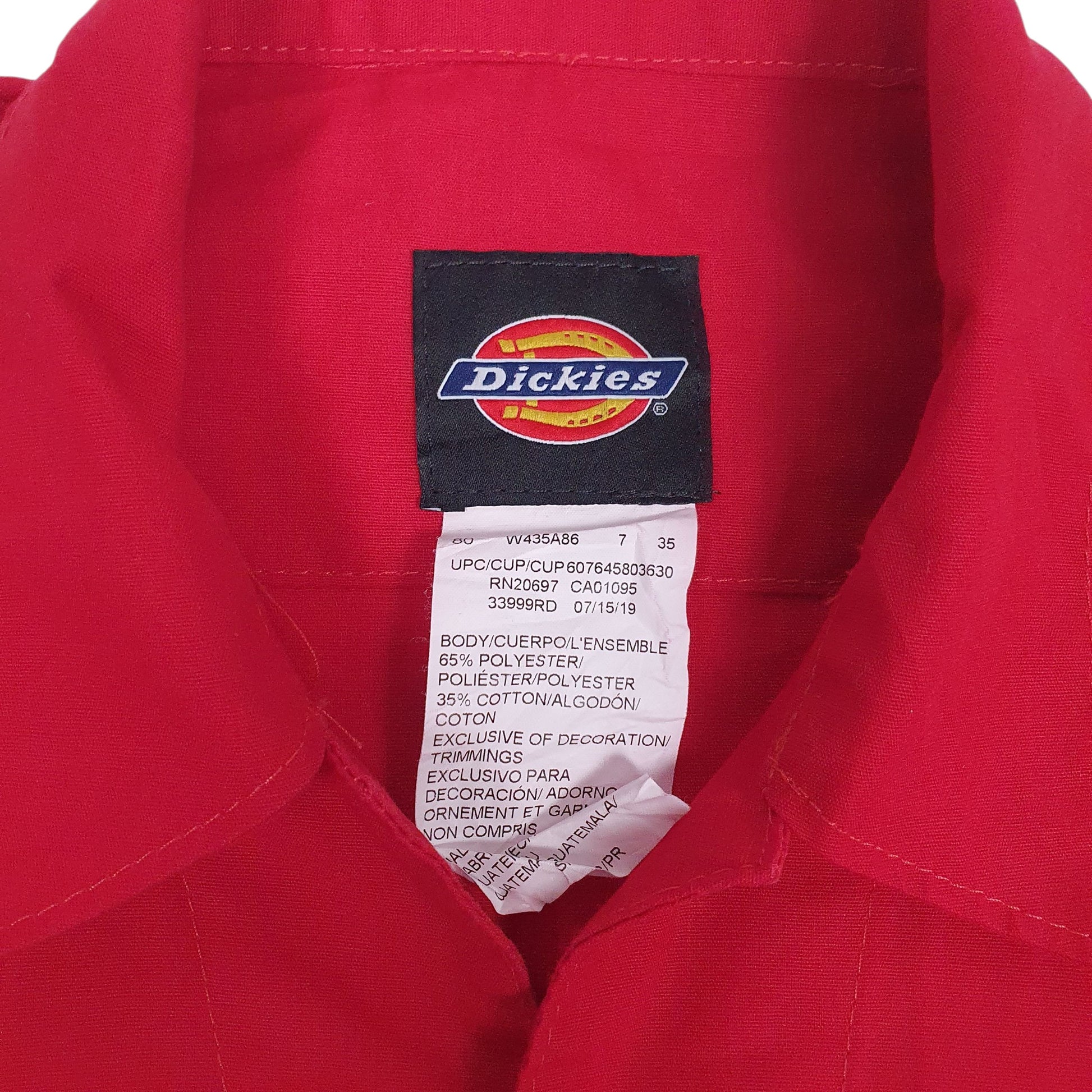 Mens Red Dickies   Coat