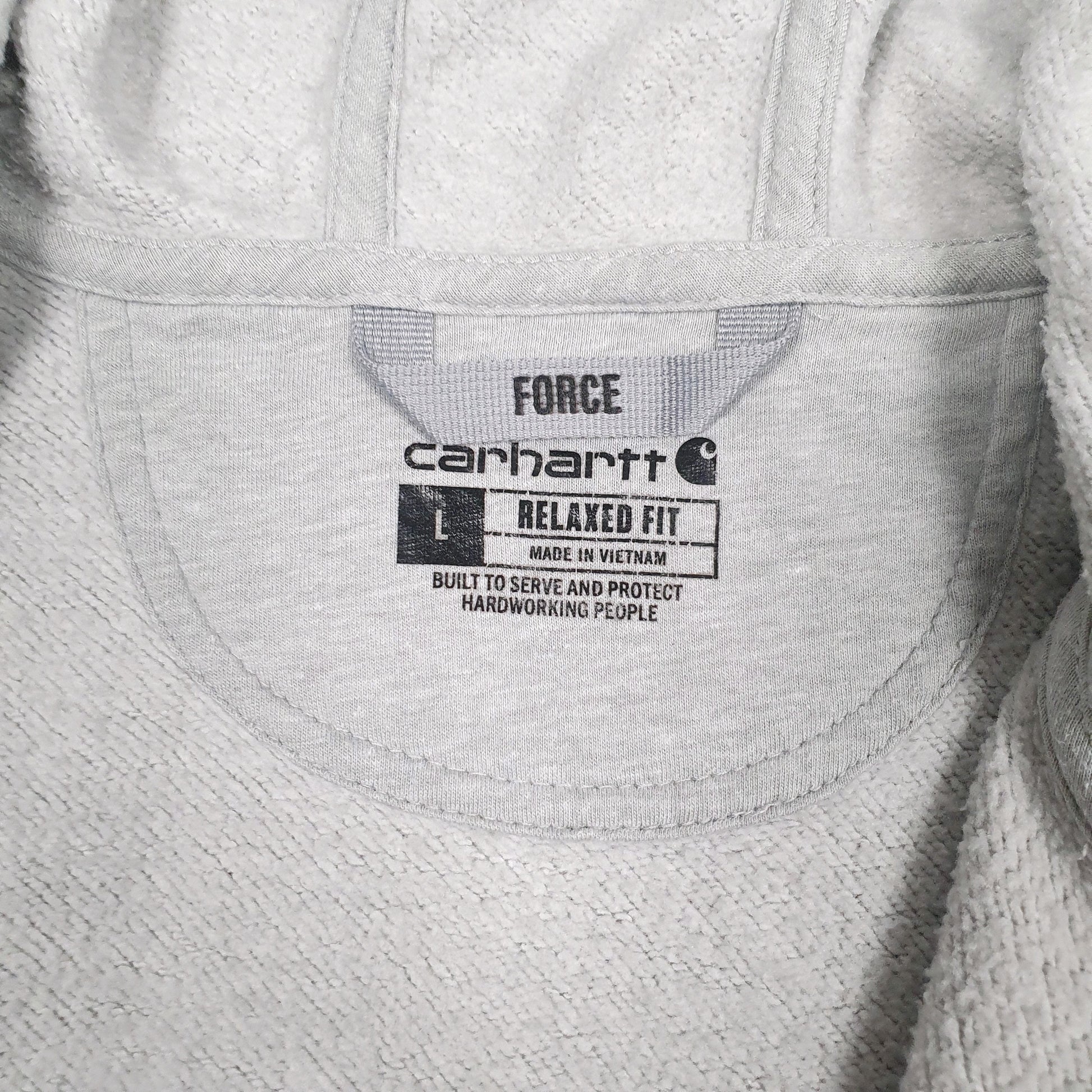 Mens Grey Carhartt  Full Zip Jumper