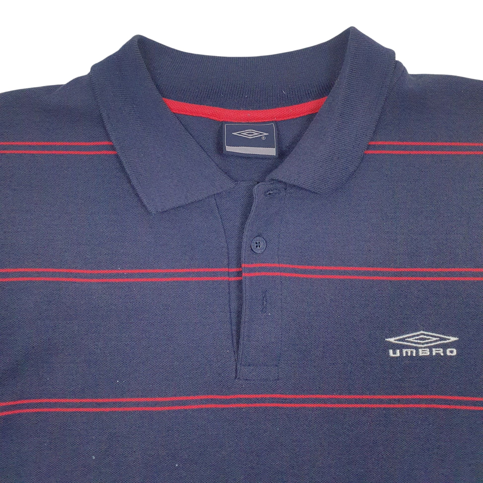 Mens Navy Umbro   Polo Shirt