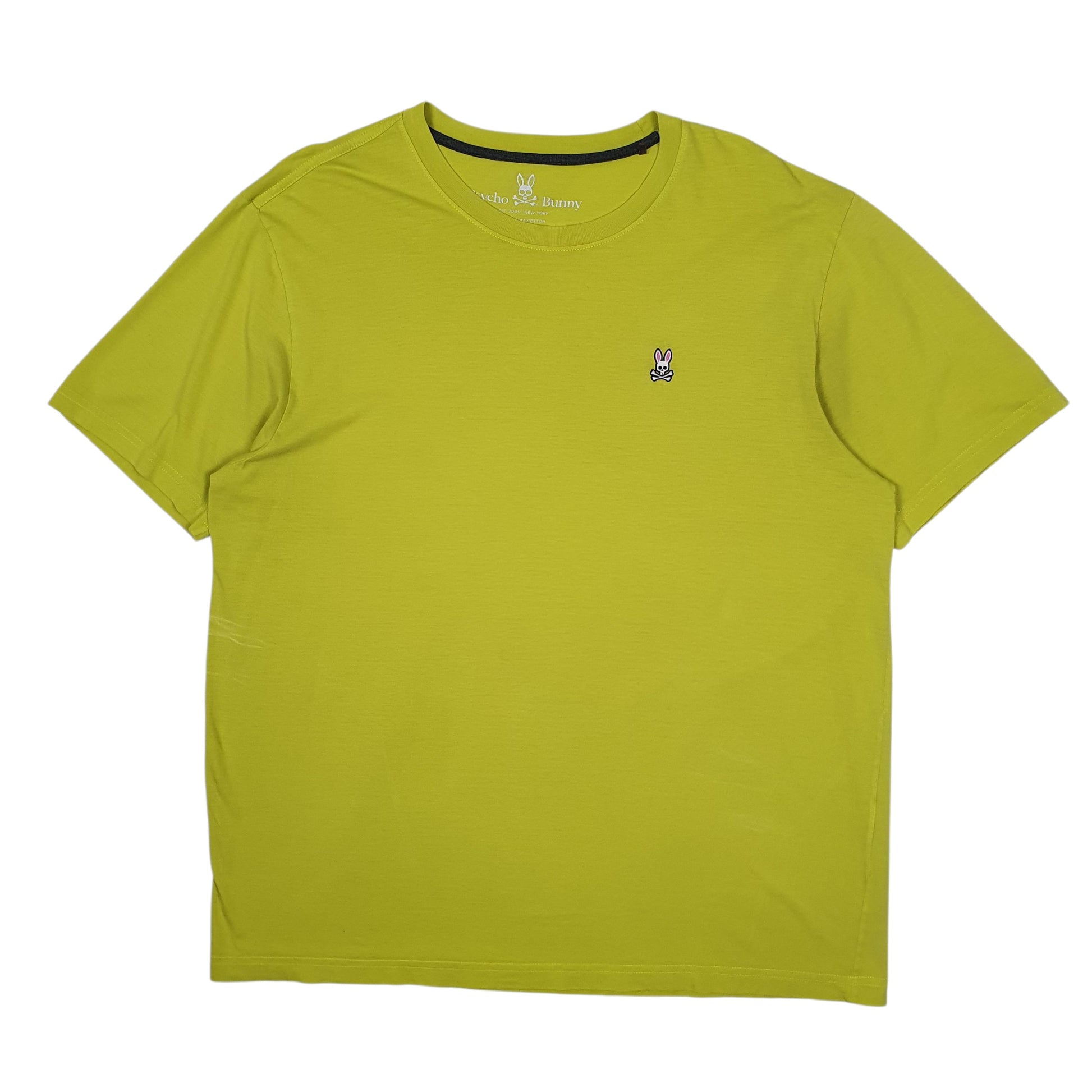 Mens Yellow Psycho Bunny  Short Sleeve T Shirt