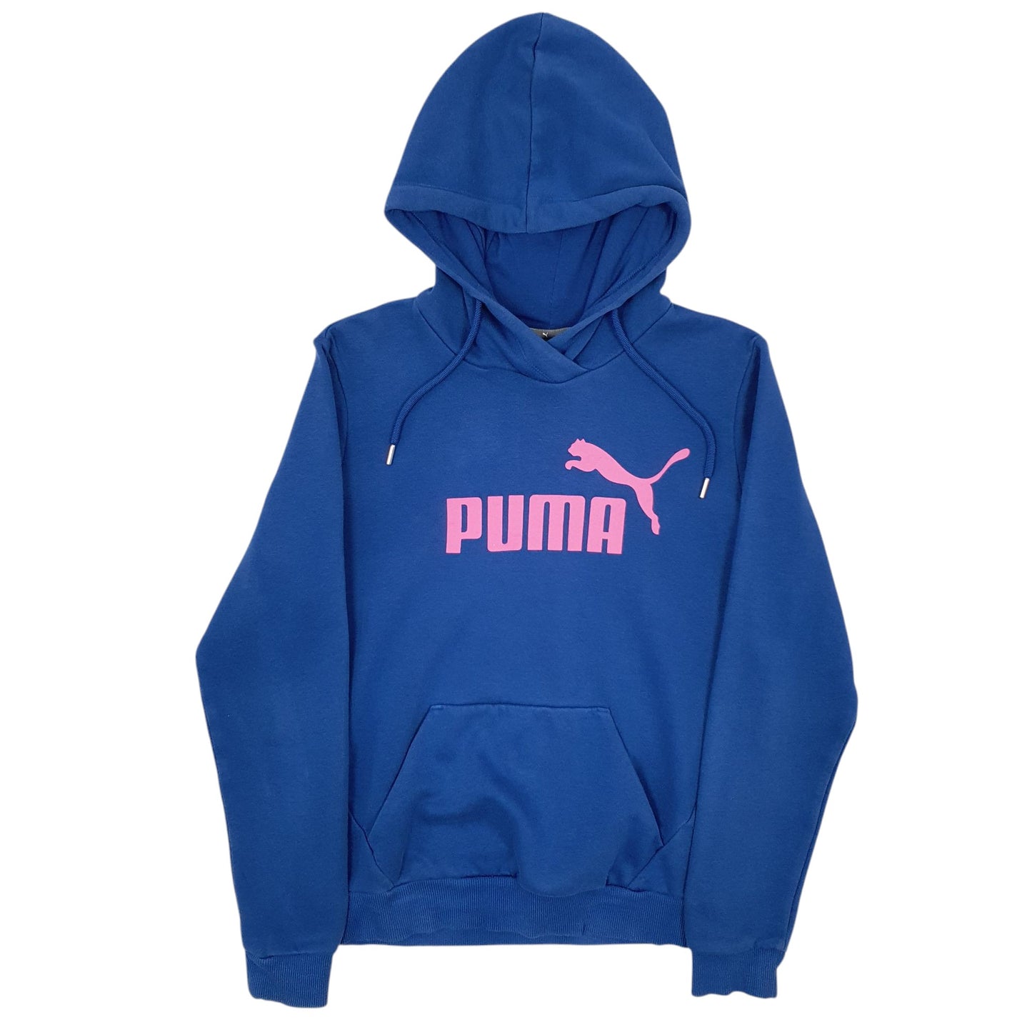 Womens Blue Puma Spellout Hoodie Jumper