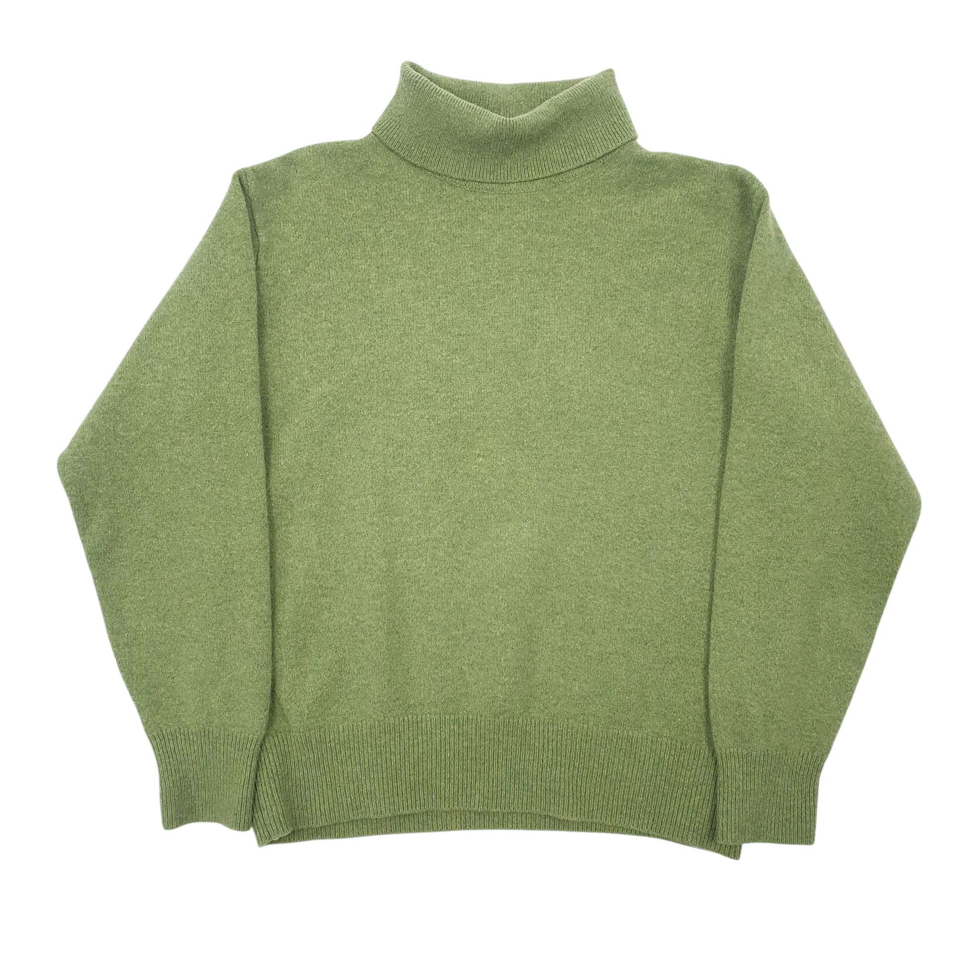 Womens Green Unbranded  Turtle Neck Jumper